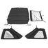 Rugged Ridge 13863.35 - 2018+ Jeep Wrangler JLU 4 Dr Black Diamond Stitch Cloth Voyager Top (Tinted)